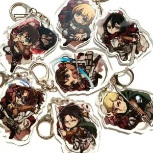 [당일배송] 진격의 거인 SD캐릭터 아크릴 키링 8종 진격거 조사병단 자유의 날개 굿즈 키홀더 열쇠고리