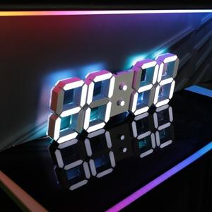 로이레트니 5세대 벽시계 자석 무타공 브라켓 멀티컬러 백라이트 무드등 무드 PLUS 무소음