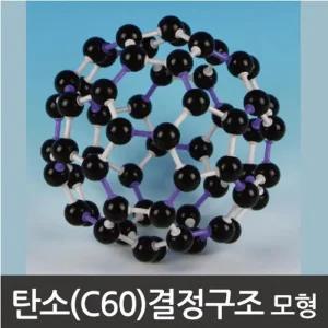 탄소 C60 결정의 분자구조 벅키볼 모형 화학실습