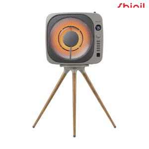 신일 에코 팬 레트로 큐브 히터 SEH-FR600KA 그레이