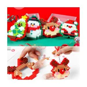 크리스마스 디폼블럭 6mm 키링 열쇠고리 만들기 산타 루돌프 어린이집 초등 체험 활동