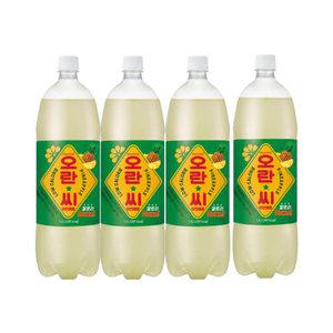 동아오츠카 오란씨 파인애플 1.5L 4개 청량 과즙 저칼로리 탄산음료