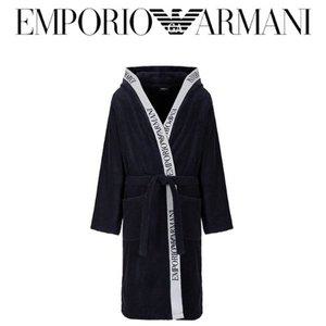 [엠포리오아르마니]엠포리오알마니 커플 남성 여성 테리 타월 후디가운 바스로브 샤워가운 CS591 마린