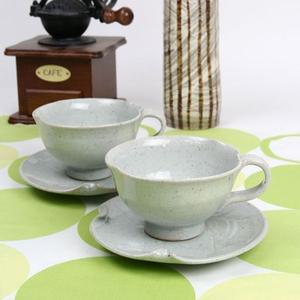 고백자 연잎 커피잔 2인세트