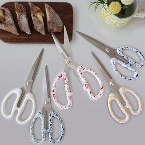 [포텐시아]재팬 하코야 베이직 마블 키친 가위 5종(택1)/김치가위 화이트