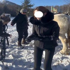 덕다운 오리털 여자 스키복 보드복 여성 브랜드 바지 상의 슈트 세트 이월 자켓 아웃도어 등