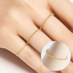 [엘렌쥬얼리]14k 오링 체인 금 반지 Type A