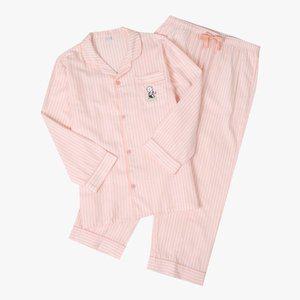 [애니바디](광주신세계)공용 면 긴팔긴바지 파자마 세트_스누피 ANJS25211