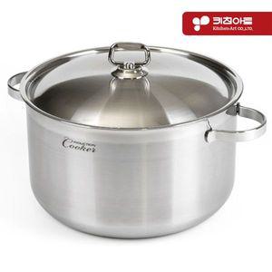 키친아트 인덕션겸용 곰솥 28cm 스텐 사골 백숙냄비