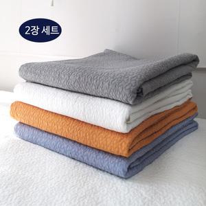 { 2장세트 } 순면 60수아사 피그먼트 이불겸 패드 Q(150X200)