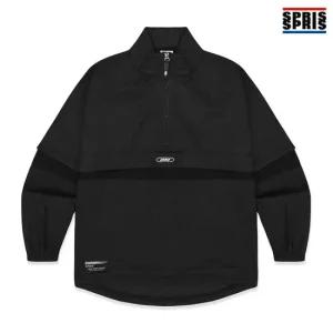 스프리스 여성 3단 배색 아노락 점퍼 블랙