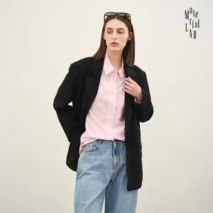 [런칭가169000원] 머티리얼랩 FAUX 스웨이드 자켓