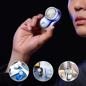 남녀공용 미니 전기 여행용 면도기, USB 충전식 포켓 사이즈, 세척 가능, 휴대용 무통 무선 트리머