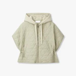 [롯데백화점]보브 니트 후디드 퀼팅 케이프 점퍼 7115120103