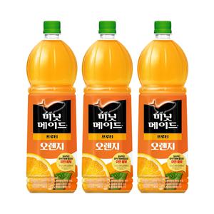 미닛메이드 푸르티 오렌지 1.5L/ 3개
