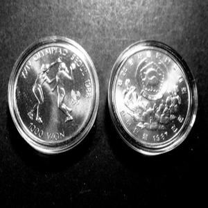 한국은행 1988년 서울 올림픽 대회 기념주화 미사용(핸드볼)