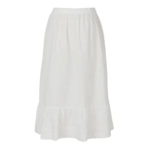 아사면레이스 8부 스커트 레이어드 밴딩이너속치마 보헤미안