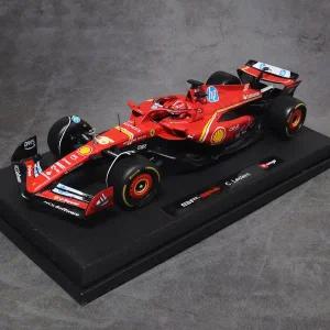 [브라고] 1:18 페라리 포뮬러 레이싱카 SF24 16번 샤를 르클레르 다이캐스트 합금모형