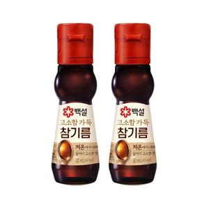 백설 고소함 가득 참기름 80ml x2개