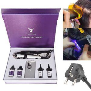 디디텍 LED붙임머리 램프 헤어피스 기계 붙임머리 미용실 접착제 살롱용 블랙 글루 웨이브