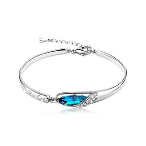 BR05 Silver 크리스탈 유리구두 팔찌 은팔찌