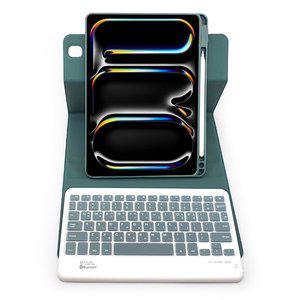 [아자케이스]아이패드 프로7세대 11인치 M4 애플펜슬 수납 콤비 회전 블루투스 키보드 케이스