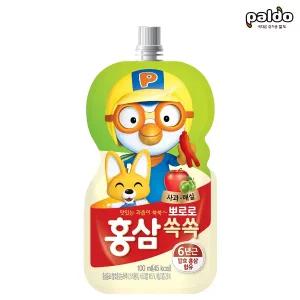 팔도 뽀로로 홍삼 쑥쑥 사과매실 100ml 40포