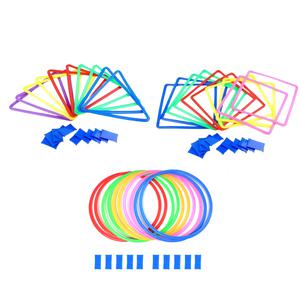 스피드링 원형링 축구 트레이닝링 스텝 레더 훈련 10개세트