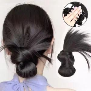 브릭스 클립형 집게핀 내츄럴 로우번 부분가발 패션가발