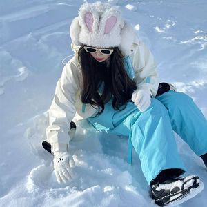 스키복 여성보드복세트 상하의 방수 점프슈트 보드복 스키 보온 방한 여성 바람막이 아웃도어