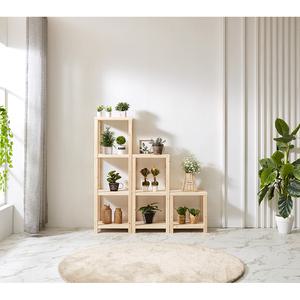 원목 화분 선반 받침대 베란다 선반대 다이 거실 1단 2단 3단 정수기 렌지 틈새장 400