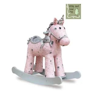 [리틀버드톨드미] 유아 흔들말 실내 승용완구 오브제 키즈카페 장난감 핑크 유니콘 라지 유럽감성
