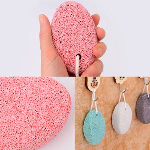 풋케어용 타원형 돌 각질제거기 발뒤꿈치스크럽 색상랜덤