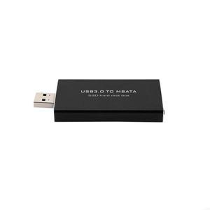 U4LD USB to MSATA SSD 하드 디스크 변환기 어댑터 인클로저 외부.