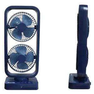 고품질 340도 듀얼팬 USB 충전식 리모컨 듀얼 양날개 선풍기 (WFHVYE1)