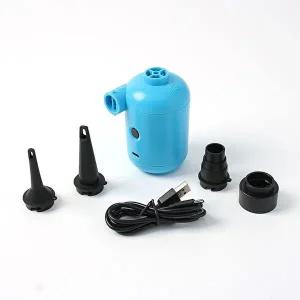 블루 전동에어펌프 USB전원 연결 미니 초강력-WF526FE