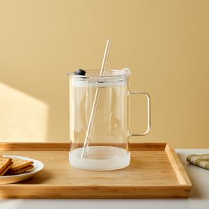 [모던하우스] 트라이탄 빨대 내열 유리 손잡이 텀블러 1L