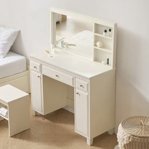 미카엘 1000폭 서랍 화장대 슬림 조명 거울