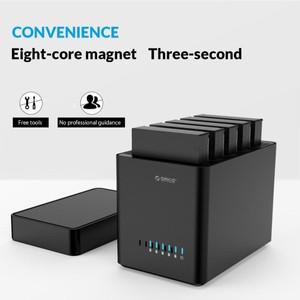 ORICO 2/5 베이 HDD 인클로저, 자기 흡입, SATA 3.5 인치 하드 디스크 박스 도킹 스테이션, PC 케이스 지지