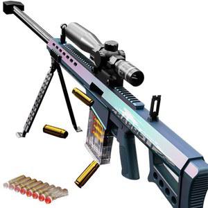 S63 비비탄 카키 M82A1 탄피배출 바렛 50개 세트 소프트탄 너프건 에어