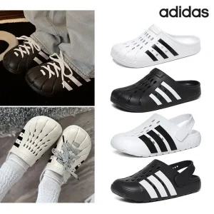 [아디다스] 아딜렛 클로그 샌들 슬리퍼 블랙 화이트 택1(JQ8058/GZ5886)