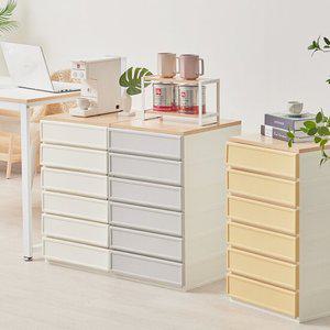 씨밀렉스 쌓아서 조합하는 래폴드 서랍장 400(S)_6단