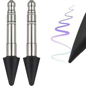 2Pcs 교체 팁 4096 레벨 압력 펜 Surface Laptop Studio/Surface Duo 2 테이블 용 고감도