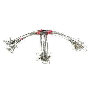 바텀 리그용 낚시 와이어 리더: 트롤링 피어 서핑 낚시 태클을 위한 회전 스냅이 있는 10pcs 1/2/3 암 소금물 하이 로우 리그 리더 - 암 길이 2.76인치/4.72인치