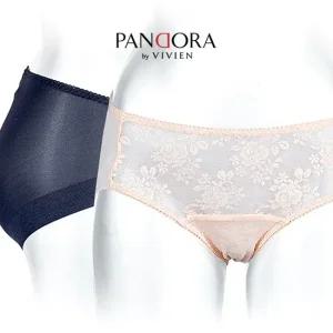 [판도라by비비안] 시스루 플라워 레이스 삼각 헴팬티 pt7172p