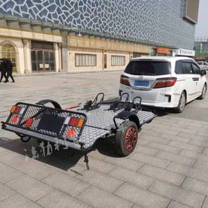 오토바이 트레일러 단일 폭90cm 오토바이견인보조바퀴 후방 100mm 자동 다운