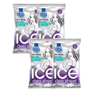 냉감테라피 아이스 데오시트 15매 4개