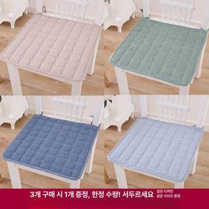 얇은 면방석 미끄럼방지 식탁방석 끈방석 40x40cm