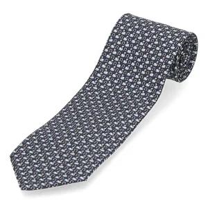 [페라가모] 간치니 35 1239 01 779203 페라가모 간치니 애니멀 프린트 남성 실크