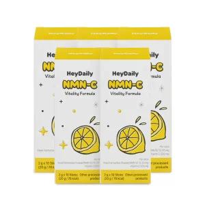[헤이데일리][공식판매처] 헤이데일리 NMN-C 엔엠엔씨 천연 NMN 비타민C 레몬맛 10포, 5개